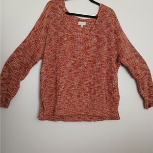 Women's Marled Sweater - Red